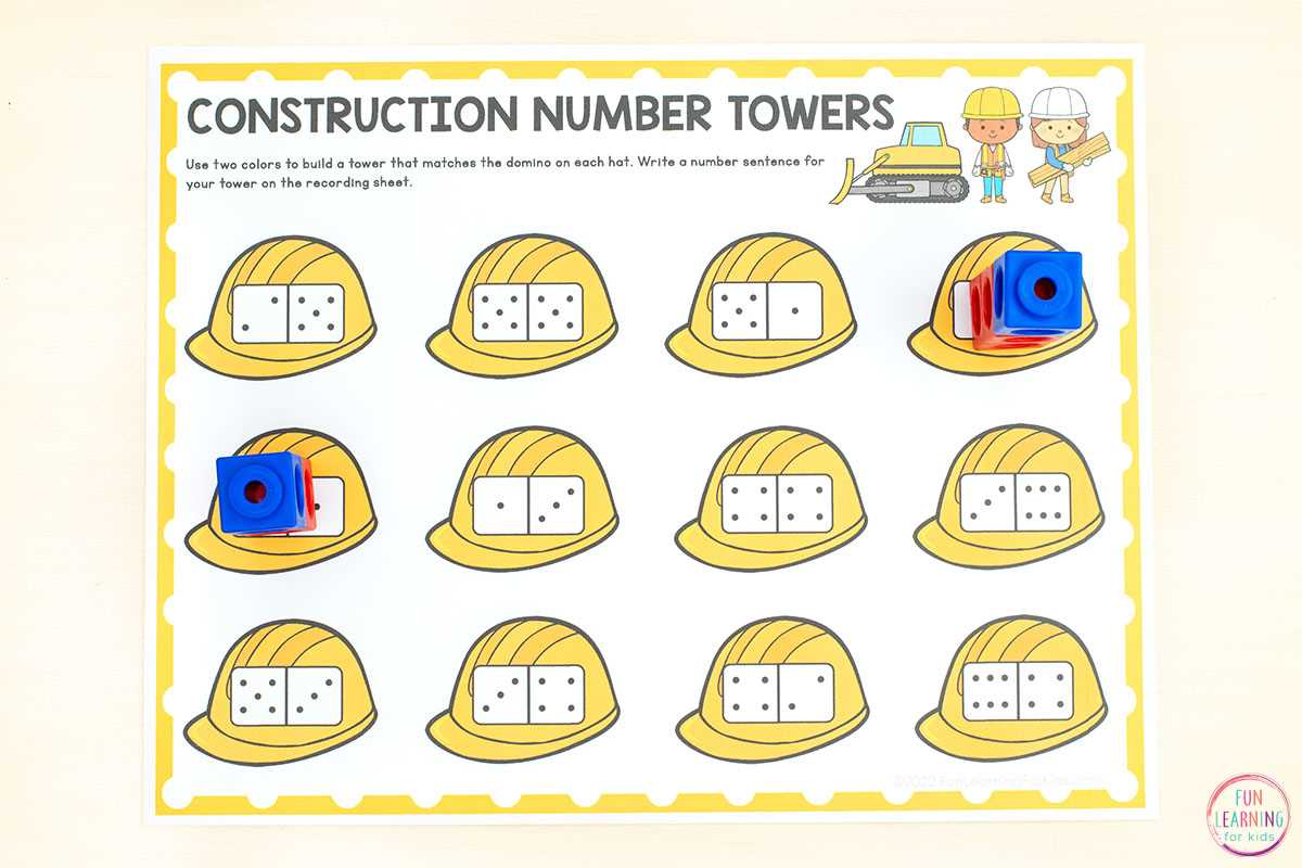 addition tower worksheet