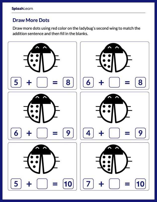 addition within 10 worksheet