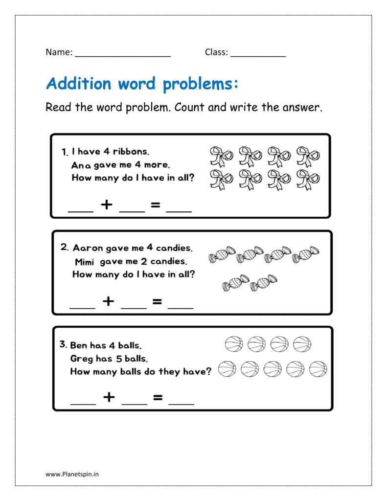addition word problems worksheet for class 4