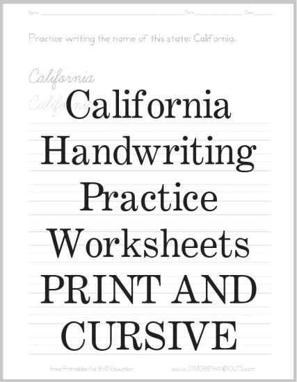 adult handwriting worksheets