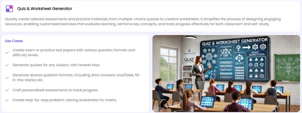 ai worksheet generator with pictures
