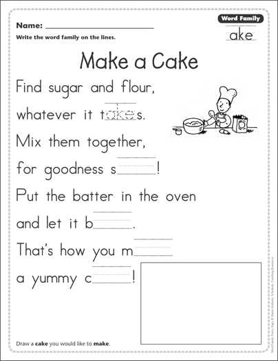 ake family worksheets