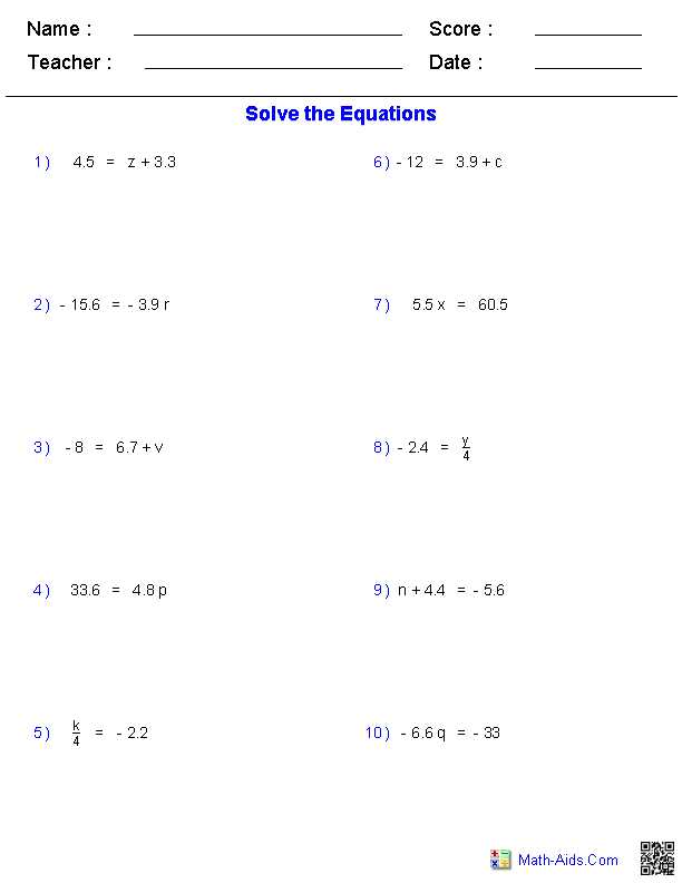 algebra 1 solving systems by substitution worksheet