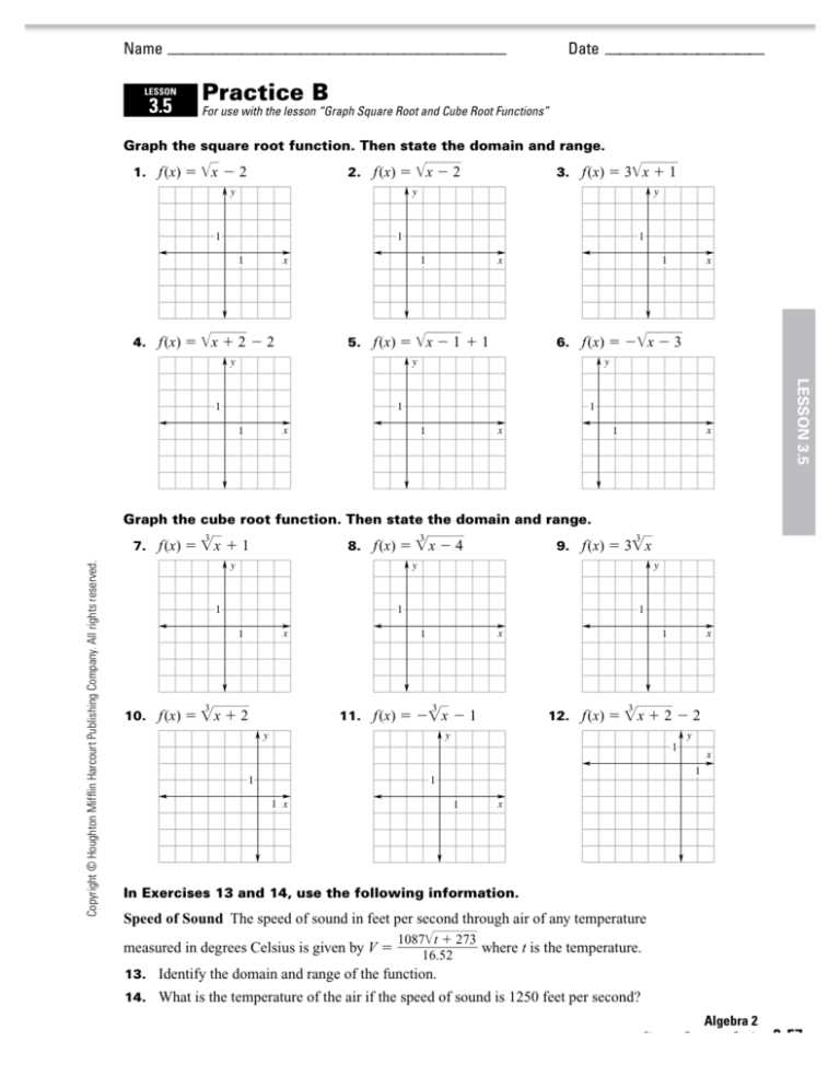 algebra 2 domain and range practice worksheet