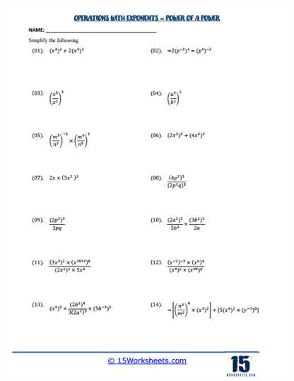 algebraic equations worksheet