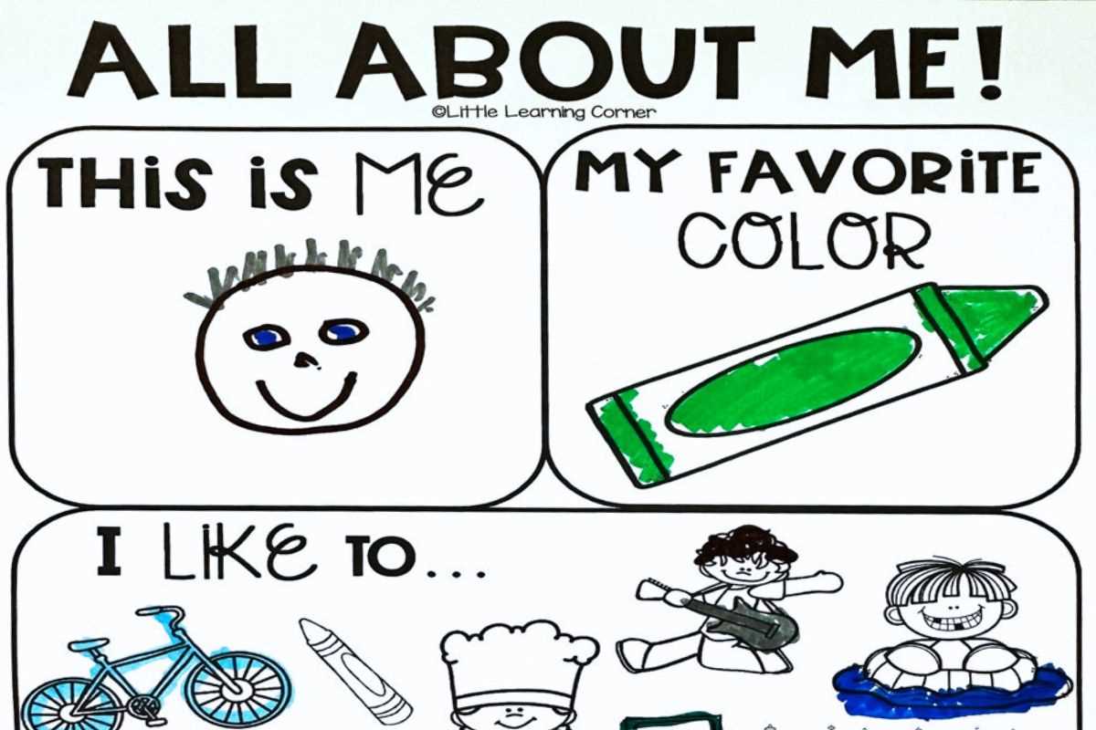 all about me worksheets for preschoolers