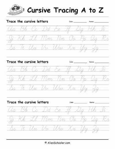 alphabet tracing worksheets free