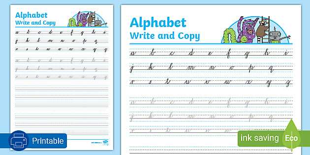 alphabets cursive writing practice worksheet