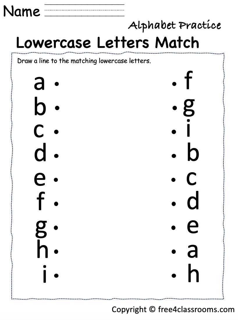 alphabets worksheets for playgroup