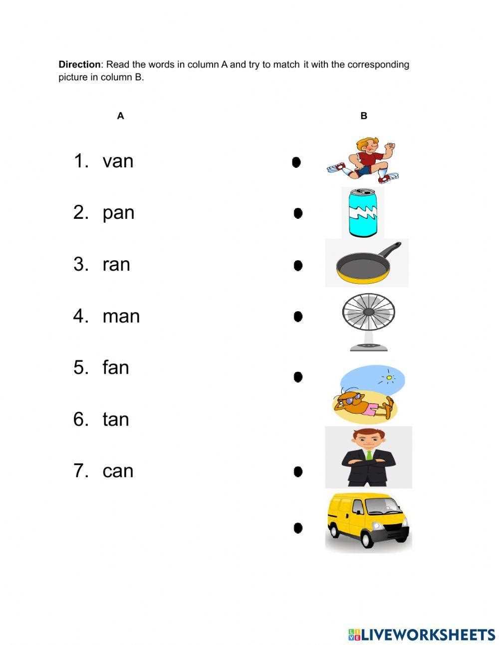 an family words worksheets for kindergarten