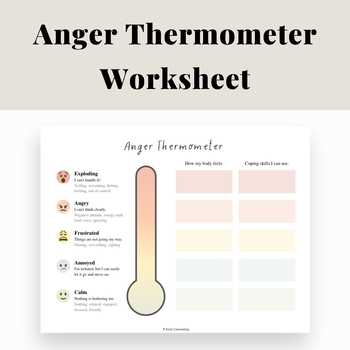anger meter worksheet