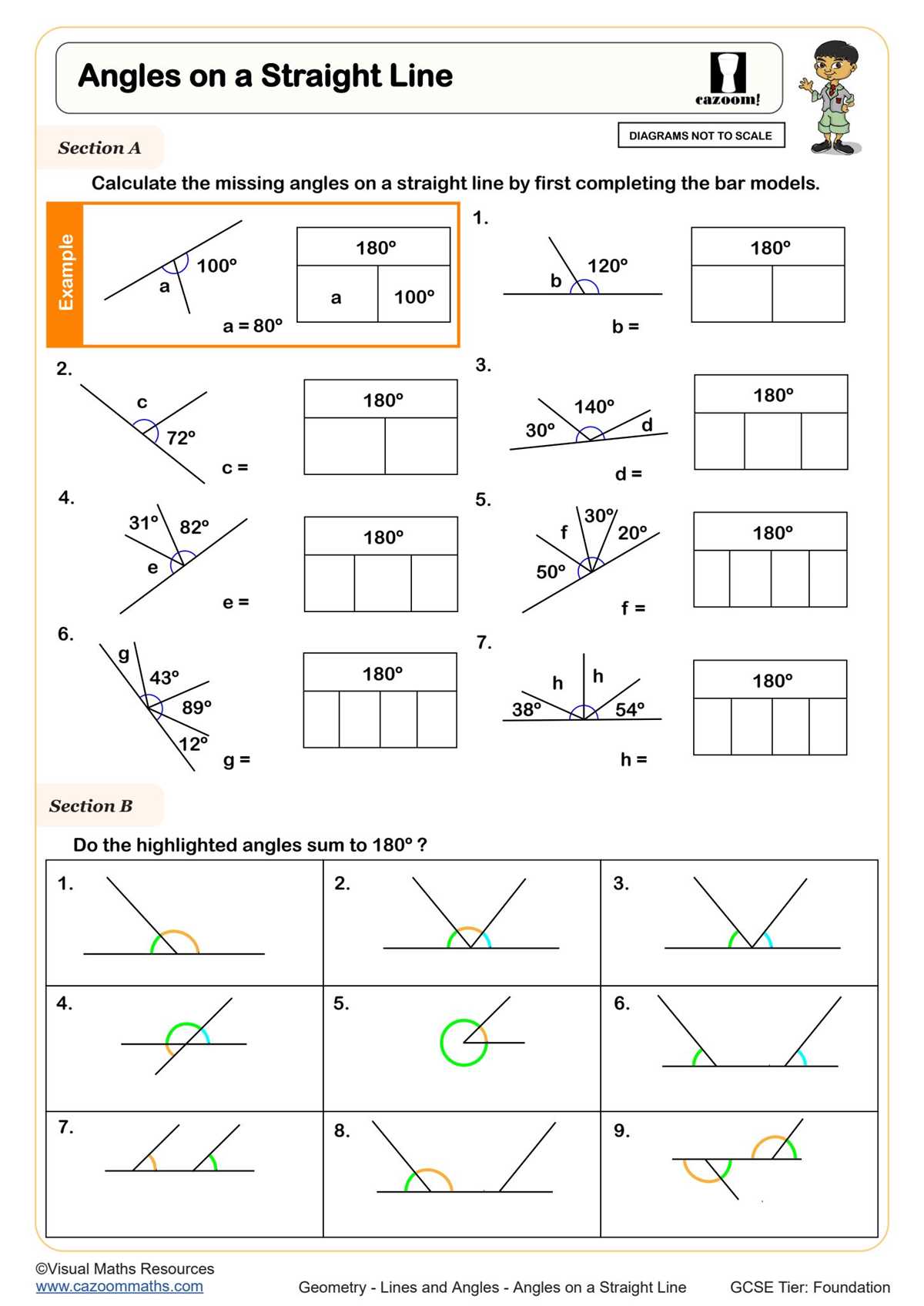 angles in geometry worksheet