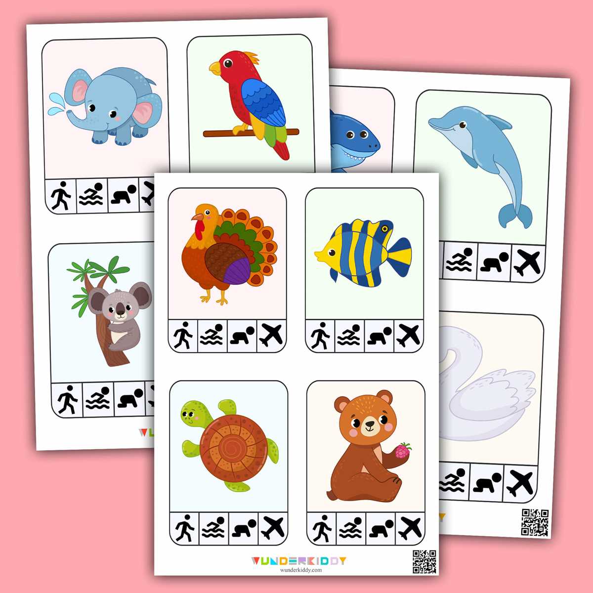 animal movements worksheets for kindergarten