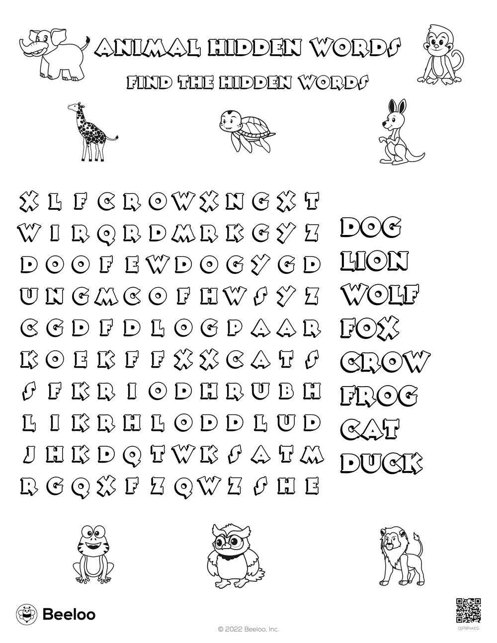 animals word search worksheets animals word search worksheets