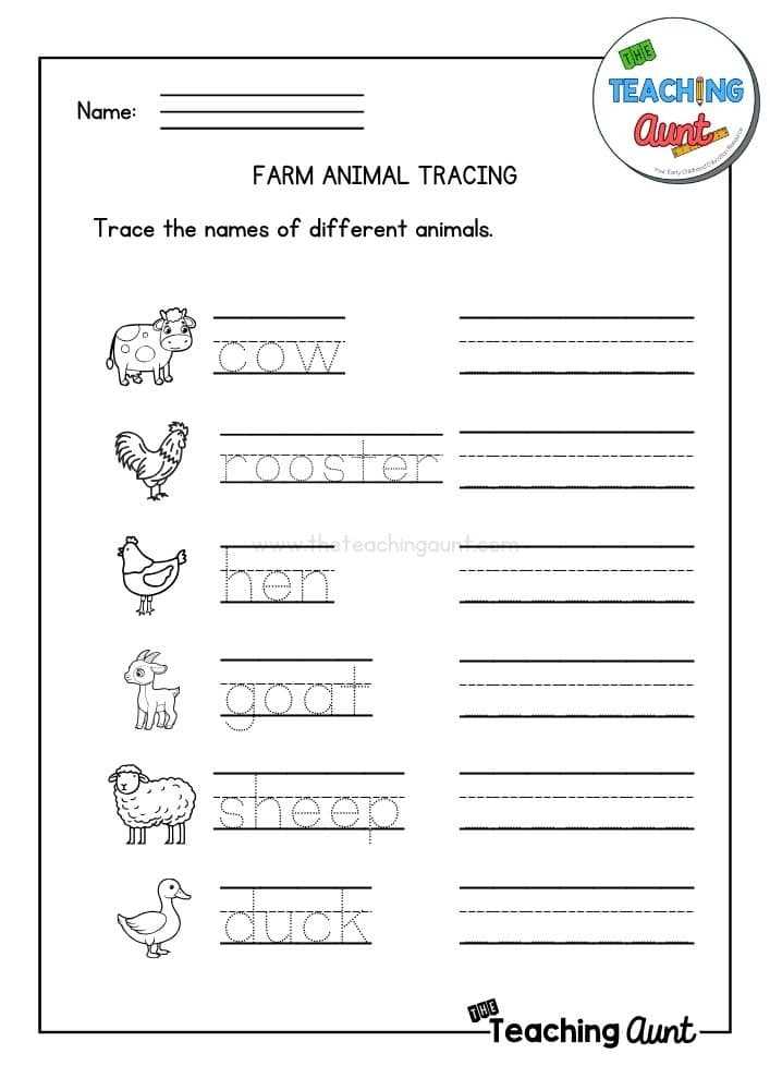 animals worksheets
