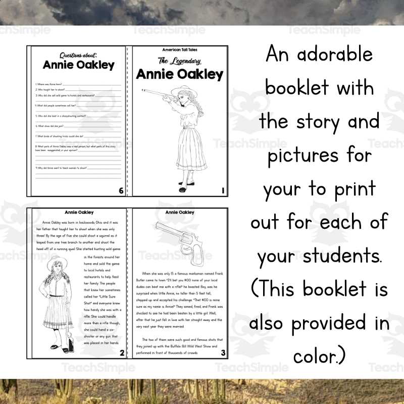 annie oakley worksheets