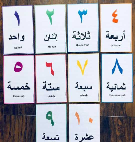 arabic numbers 1 to 10 worksheet