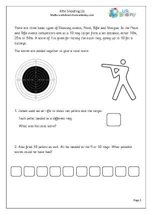 archery worksheet