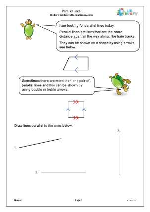 are the lines parallel worksheet