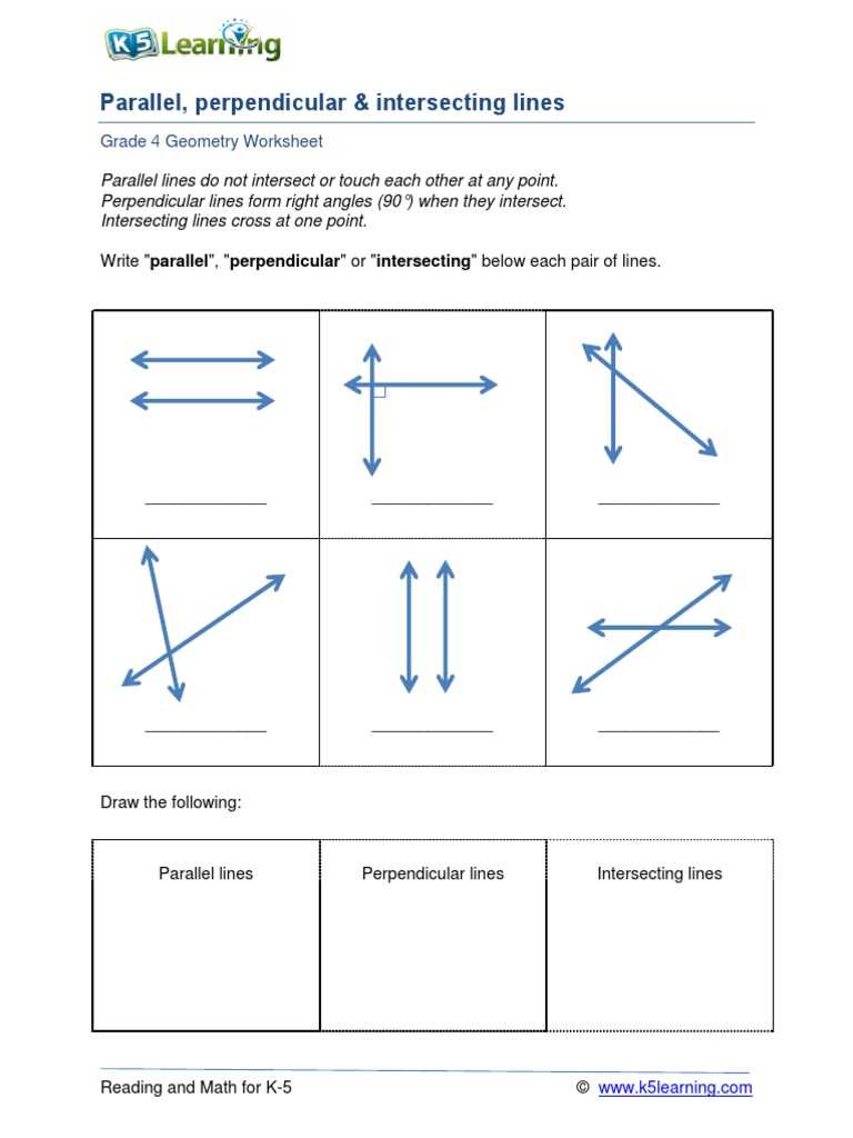 are the lines parallel worksheet