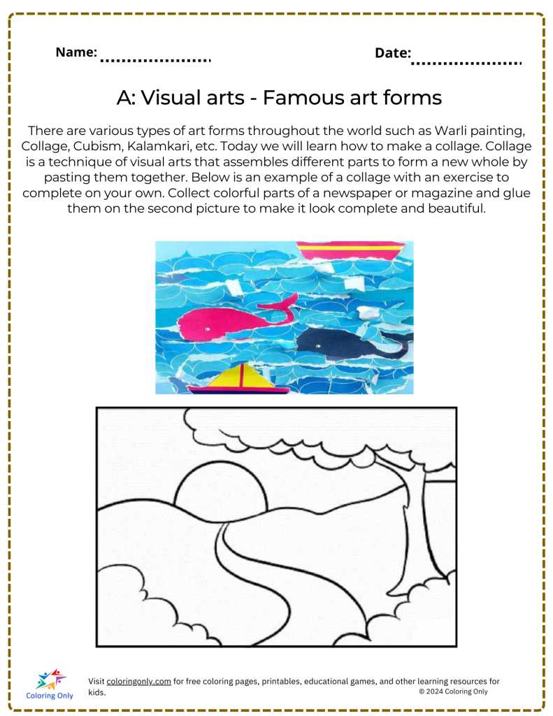 art history worksheets