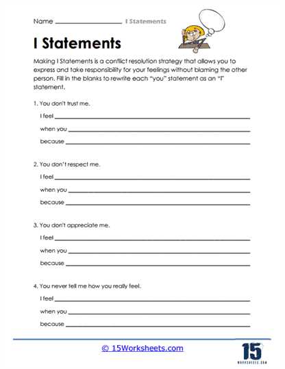 assertive statements worksheet