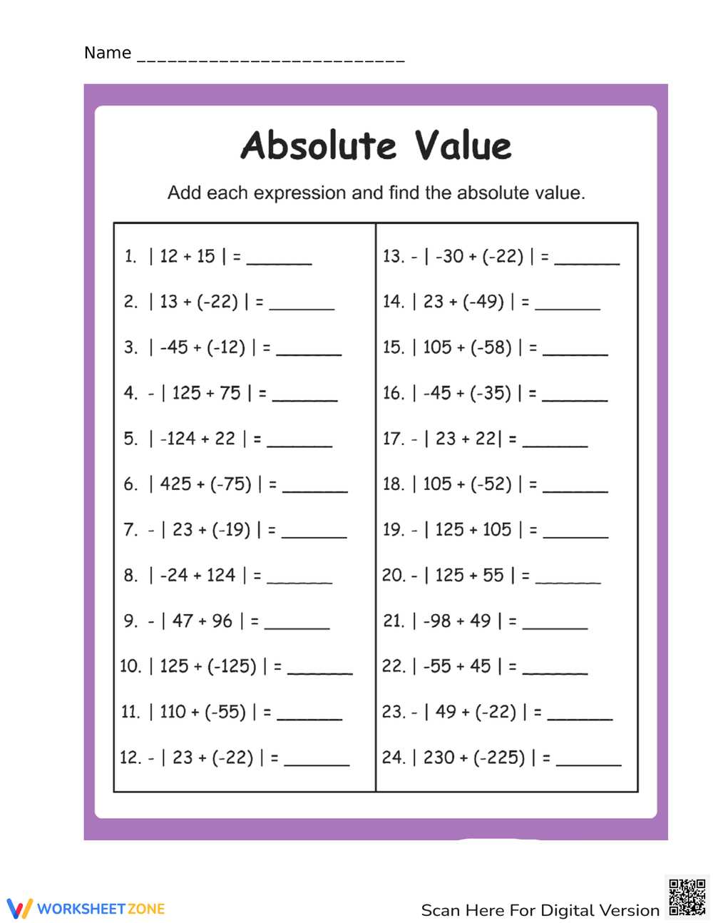 asvab math worksheets