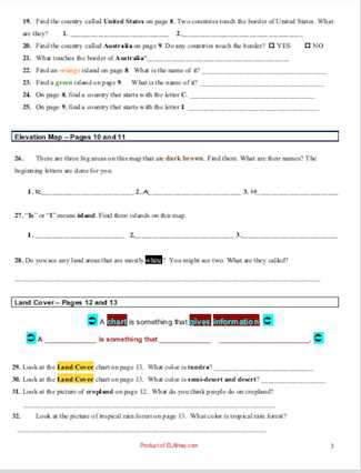 atlas practice worksheets