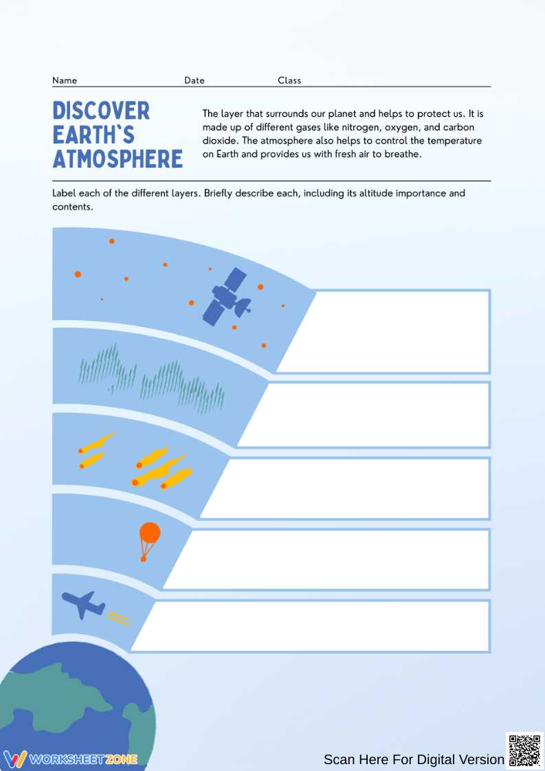 atmosphere review worksheet