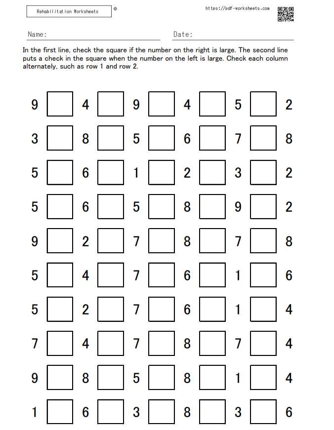 attention span worksheets