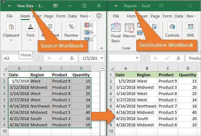 automatically update master worksheet from other worksheets