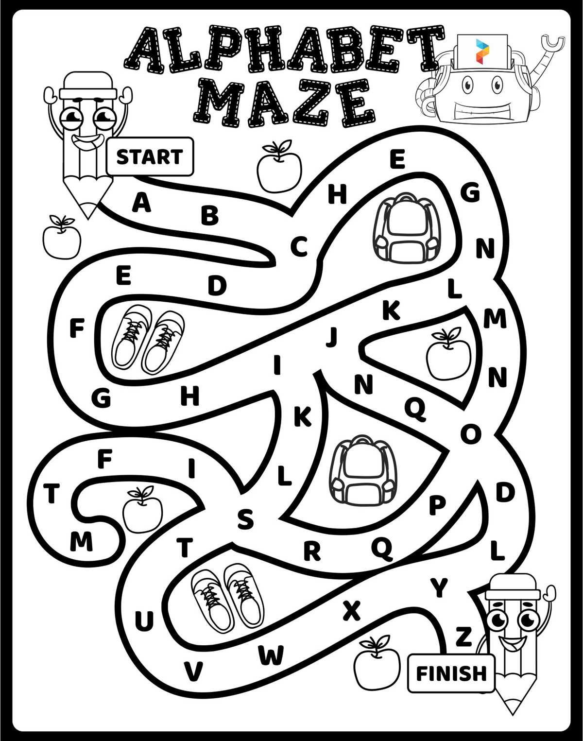 az worksheets for kindergarten
