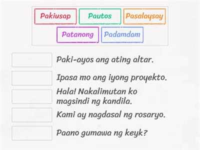 bahagi ng pahayagan worksheet
