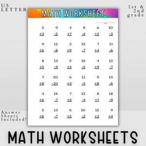 basic arithmetic skills worksheet