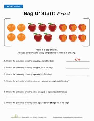 basic concepts of probability worksheet