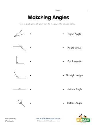 basic geometry angles worksheet