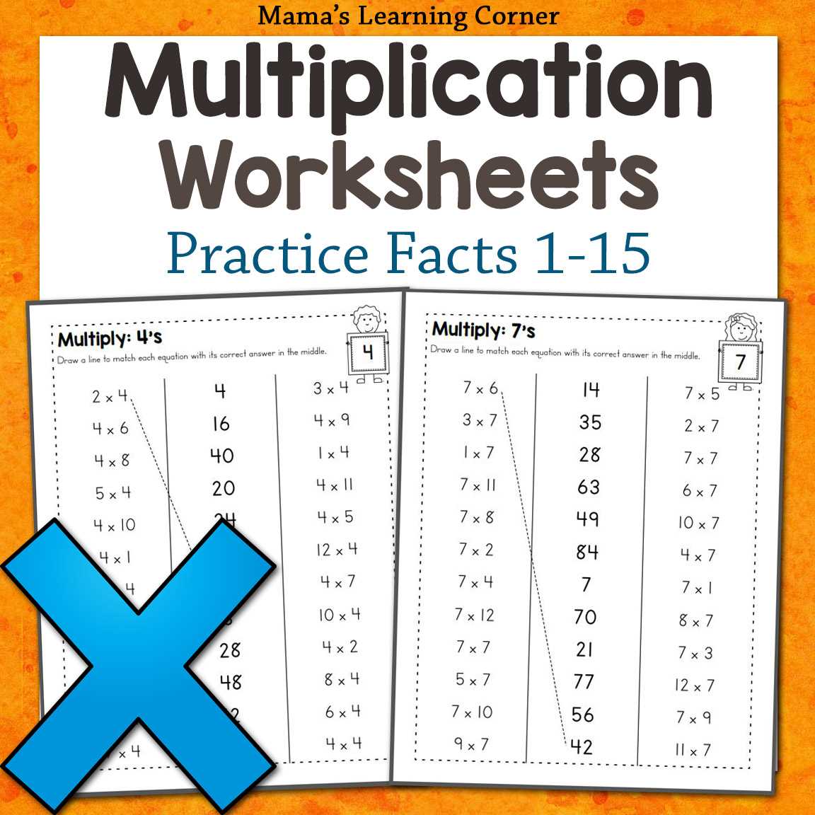 basic multiplication worksheets