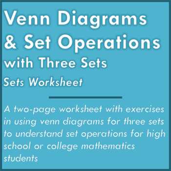 basic set operations worksheet