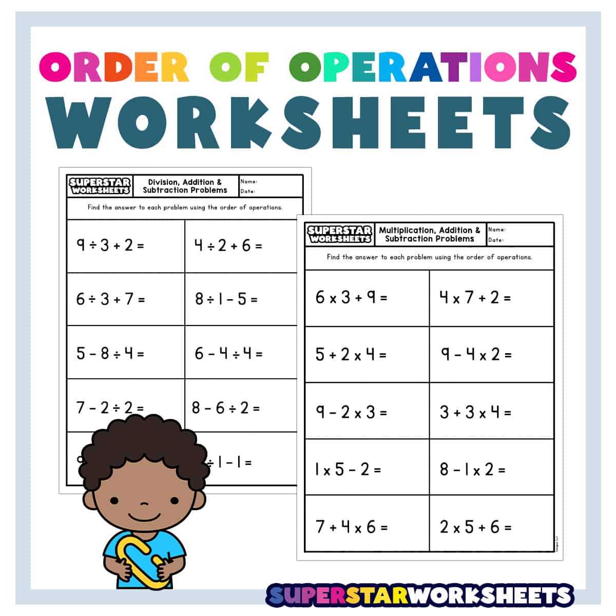 bedmas questions worksheet