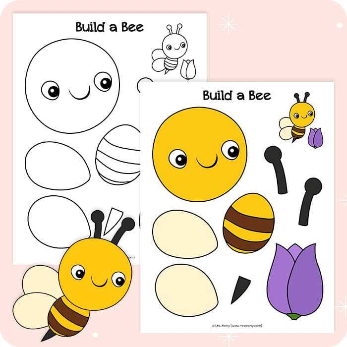 bee worksheet for kindergarten
