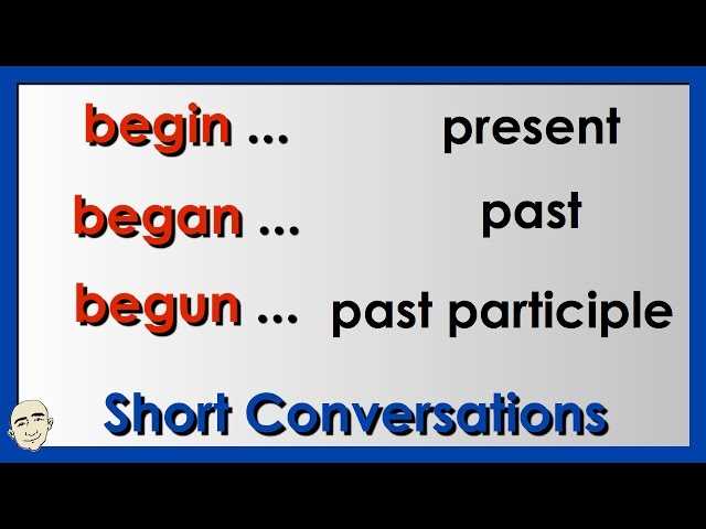 begin began begun worksheet