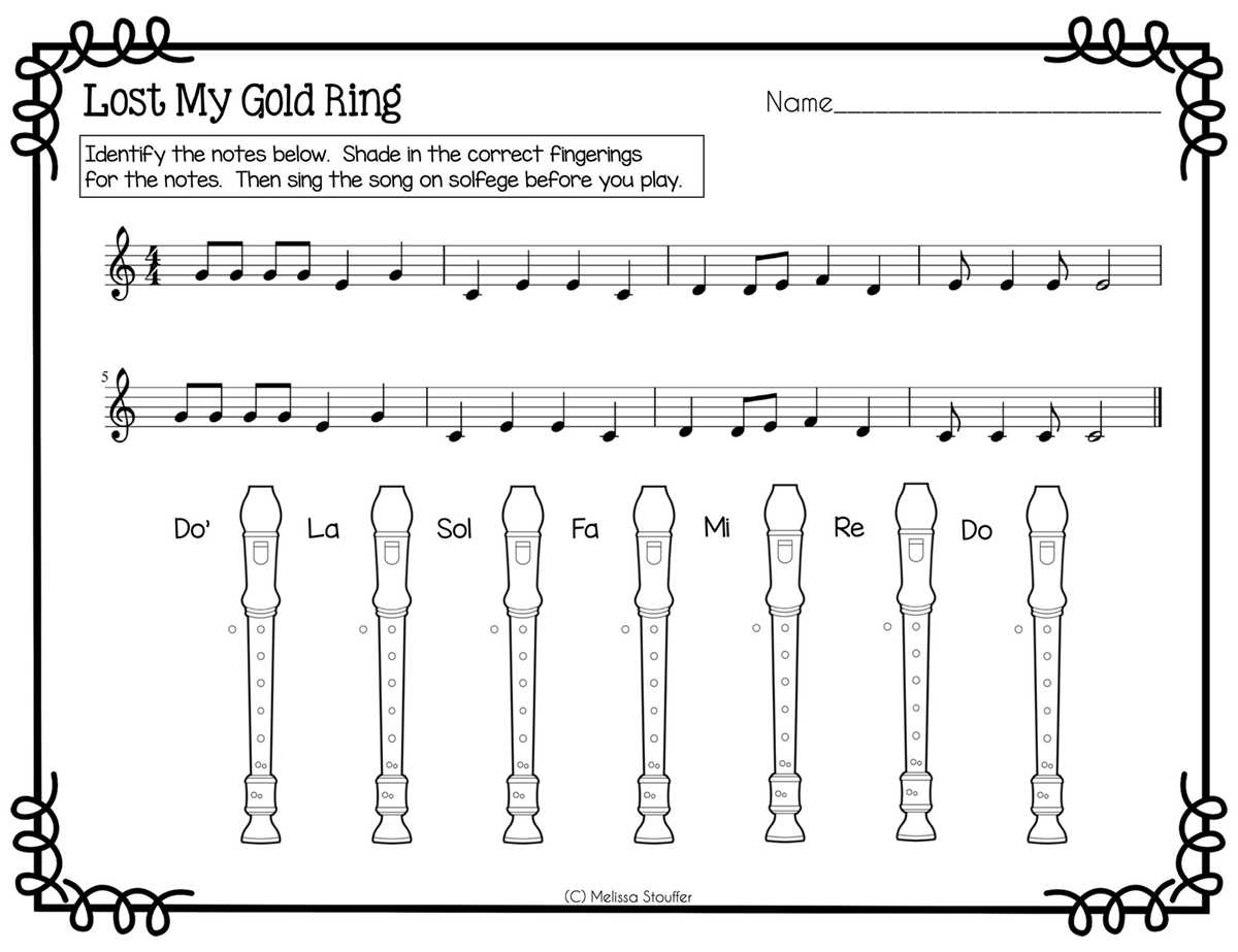 beginning solfege worksheets