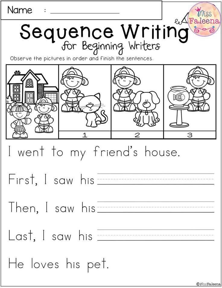 beginning writing worksheets