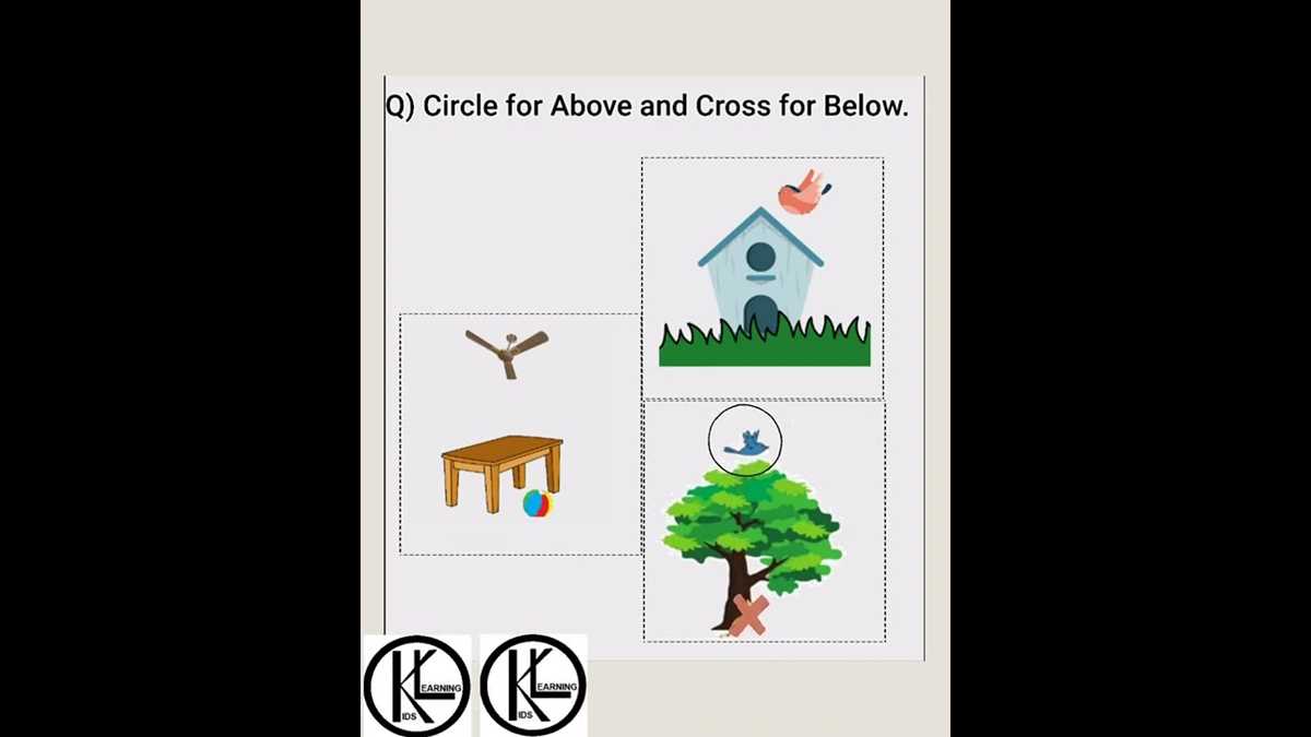 below above worksheet