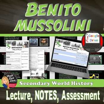 benito mussolini worksheet