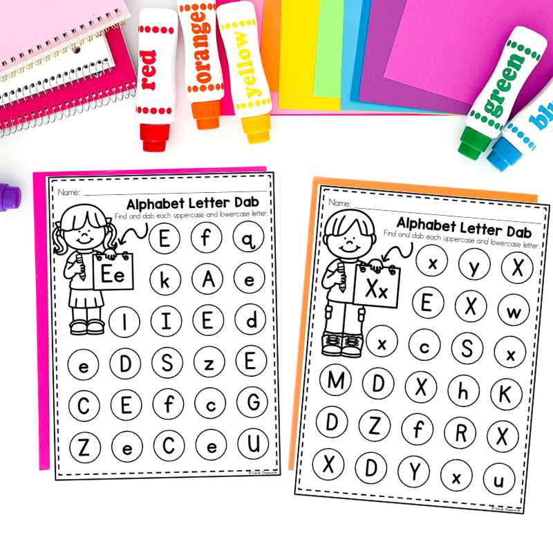 bingo dot letter worksheets