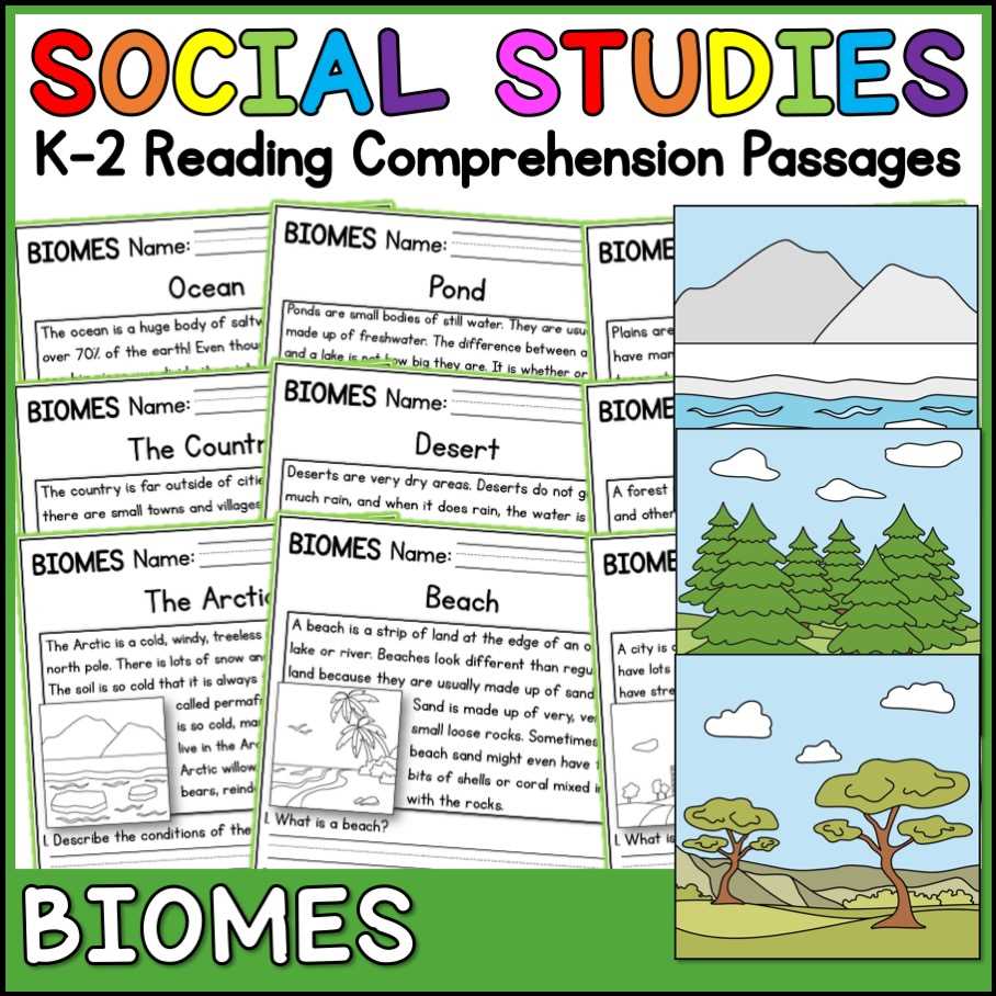 biomes reading comprehension worksheets