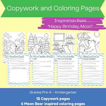 birthday moon worksheet