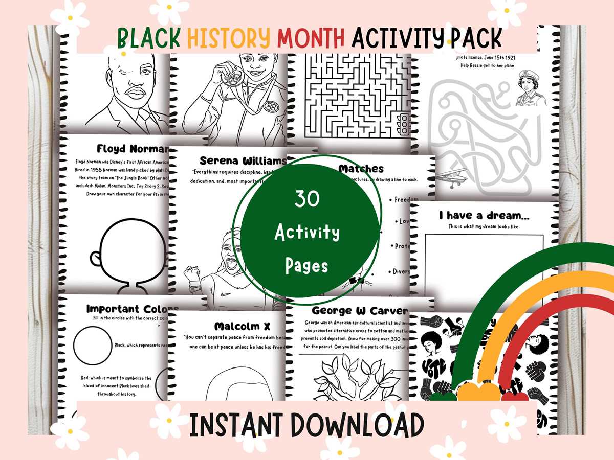 black history month did you know worksheet