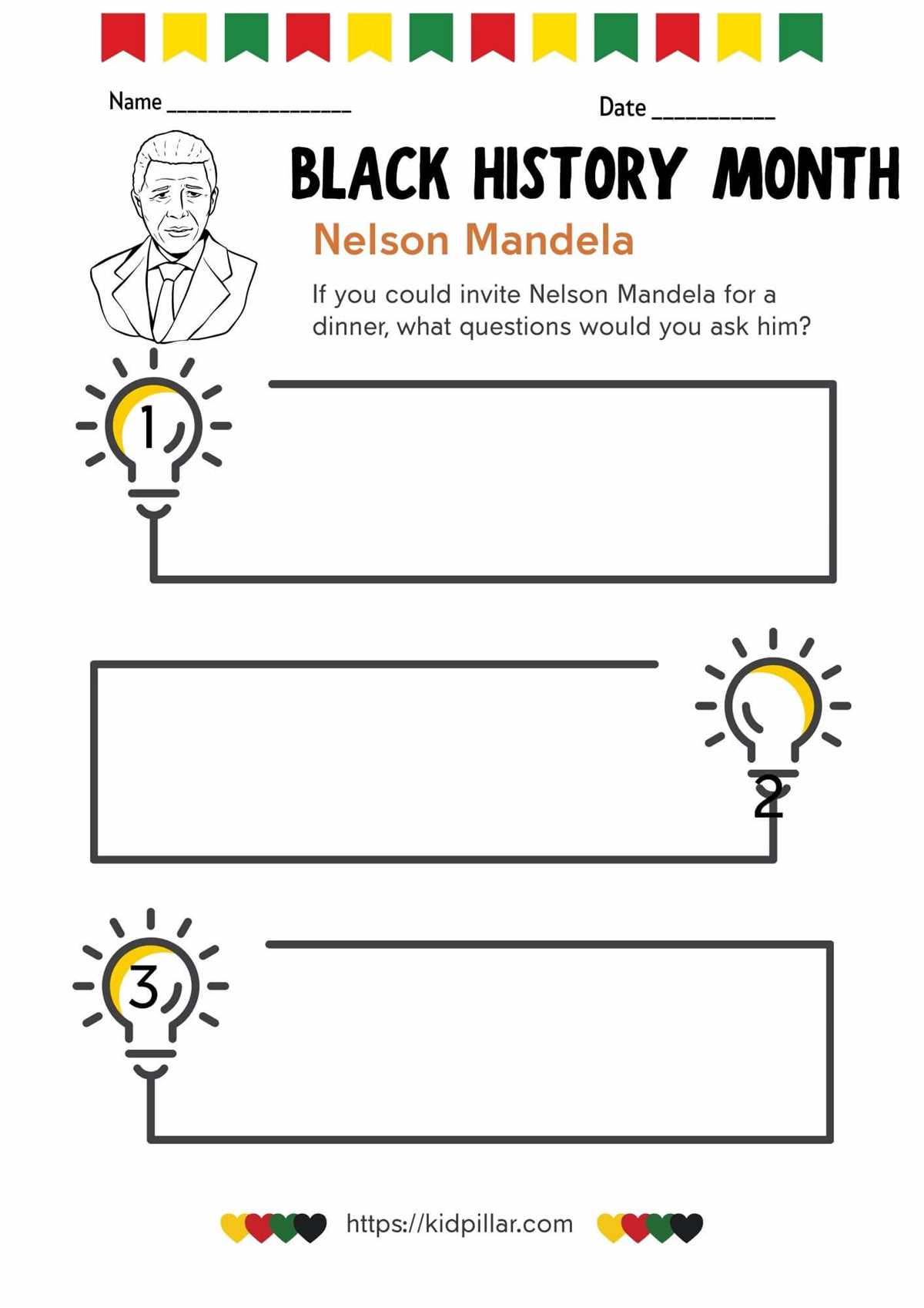 black history month did you know worksheet